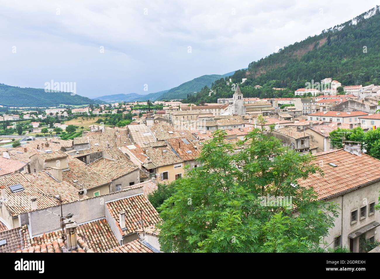 Sisteron in Provenza, vista della città vecchia, Francia, Europa Foto Stock
