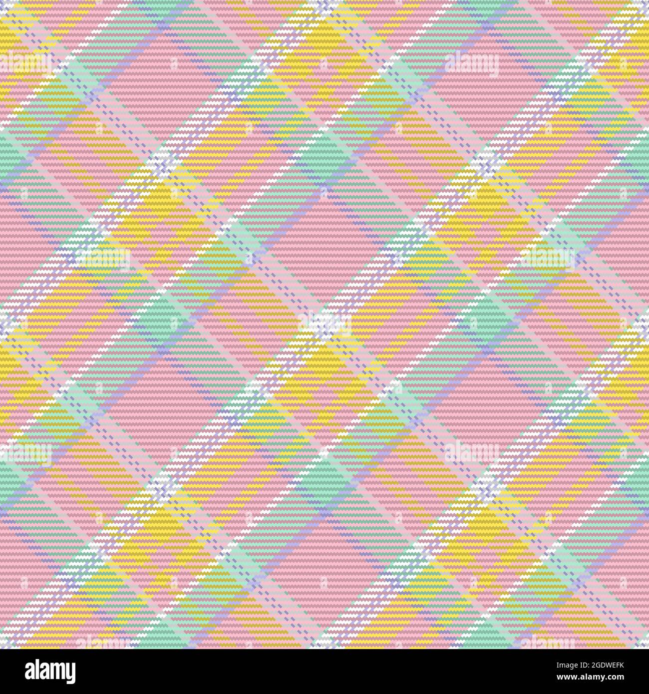 Motivo senza cuciture di motivo scozzese tartan plaid. Sfondo ripetibile con texture del tessuto di controllo. Sfondo vettoriale piatto di stampa tessile a strisce. Illustrazione Vettoriale