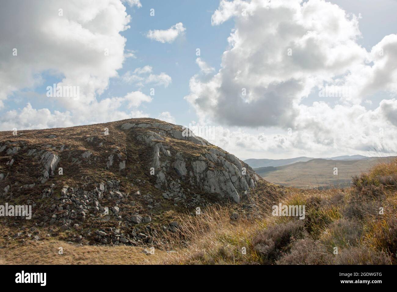 Le cliniche di Dromore che si innalzano sopra le grandi acque della Fleet Valley a Dromore vicino al Gatehouse of Fleet Dumfries e Galloway Scozia Foto Stock