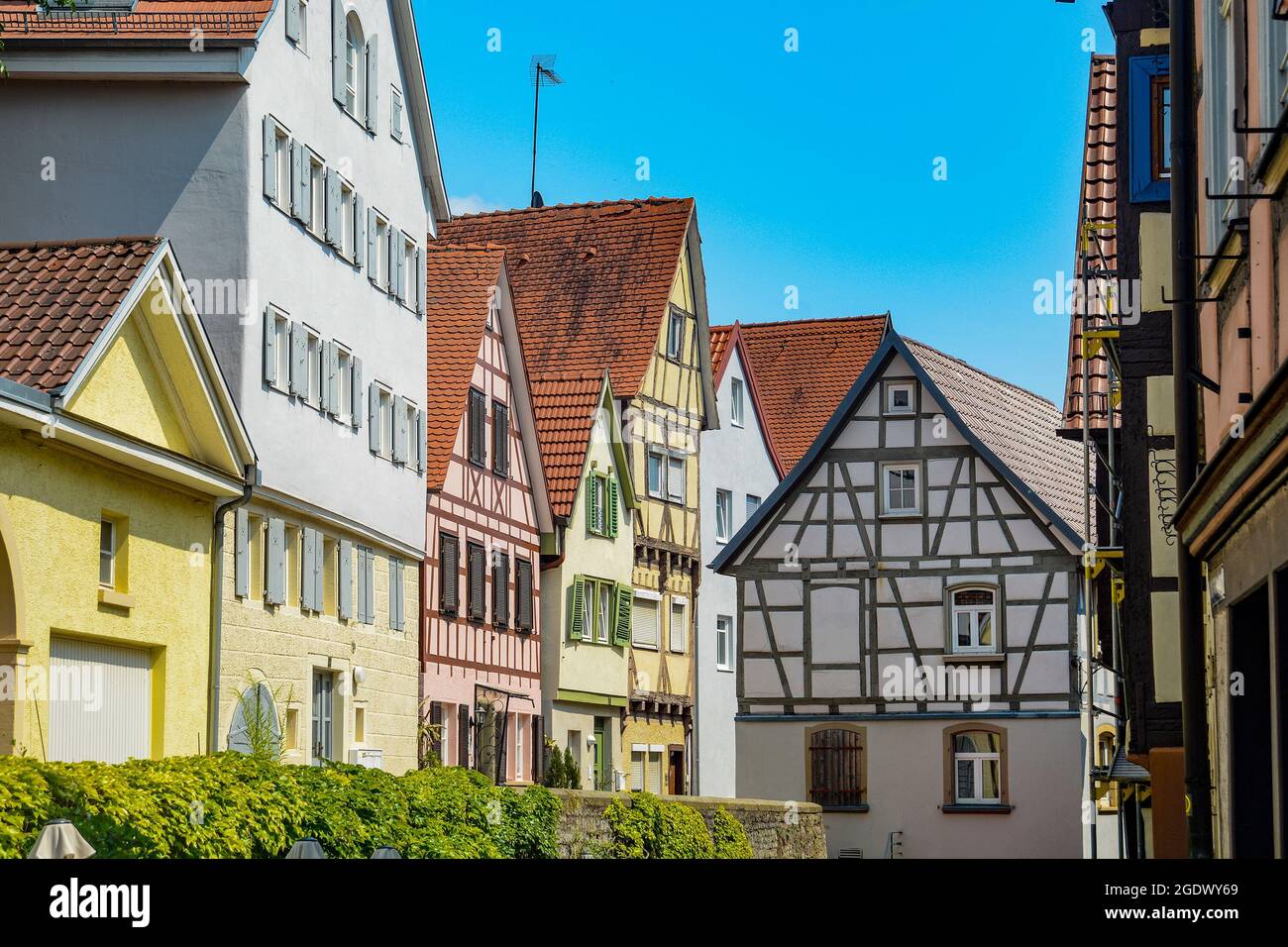 Bad Wimpfen, storica città termale nel distretto di Heilbronn, nella regione del Baden-Württemberg, Germania meridionale Foto Stock