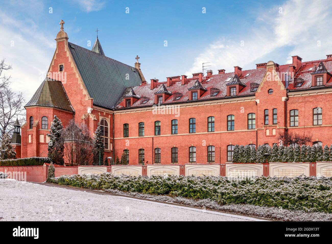 Il Santuario della Divina Misericordia, basilica cattolica romana dedicata alla devozione della Divina Misericordia, come luogo di riposo di Santa Faustina Kowalska, Cracovia, Polan Foto Stock