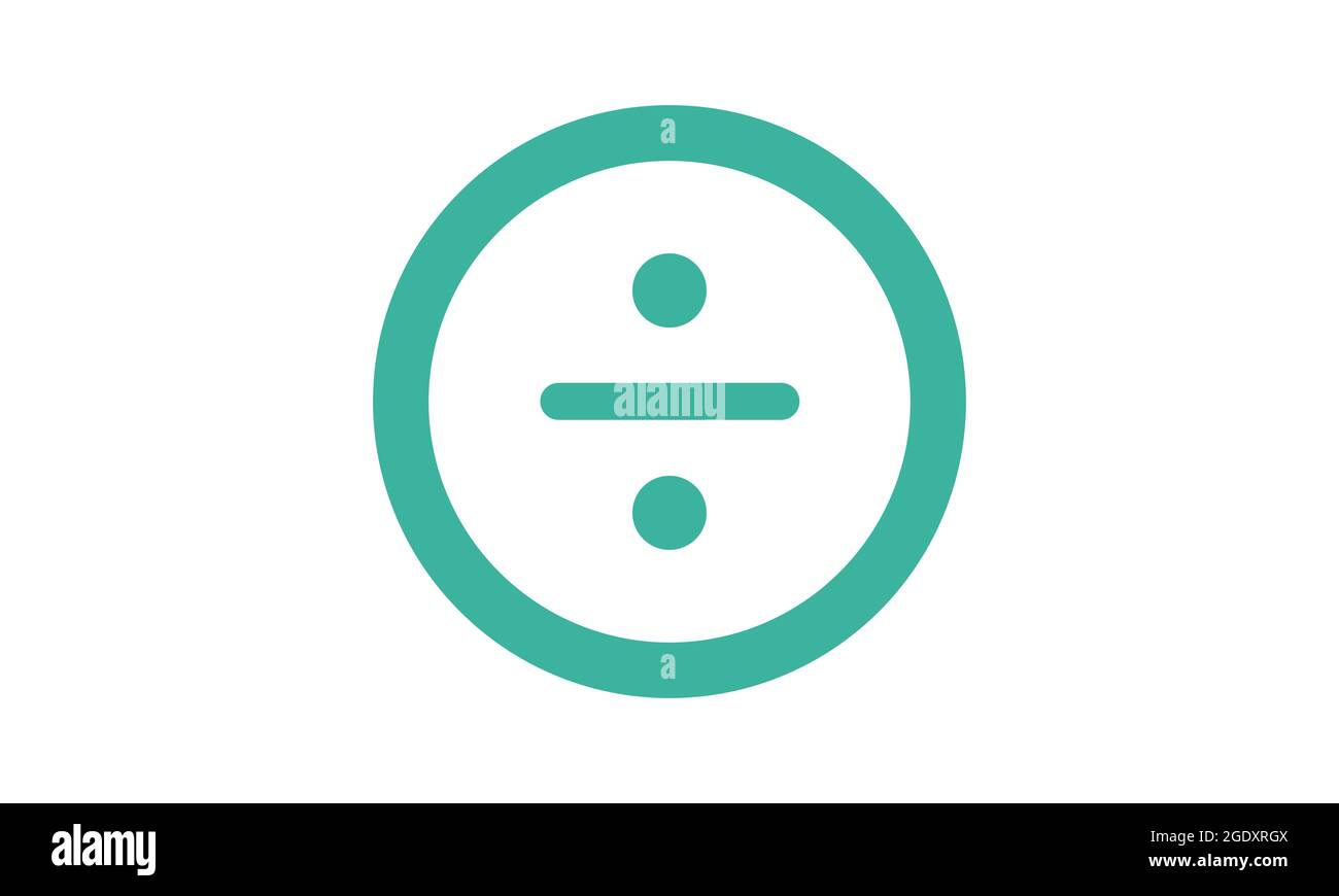 Vettore icona divisione. Dividi immagini simbolo Illustrazione Vettoriale