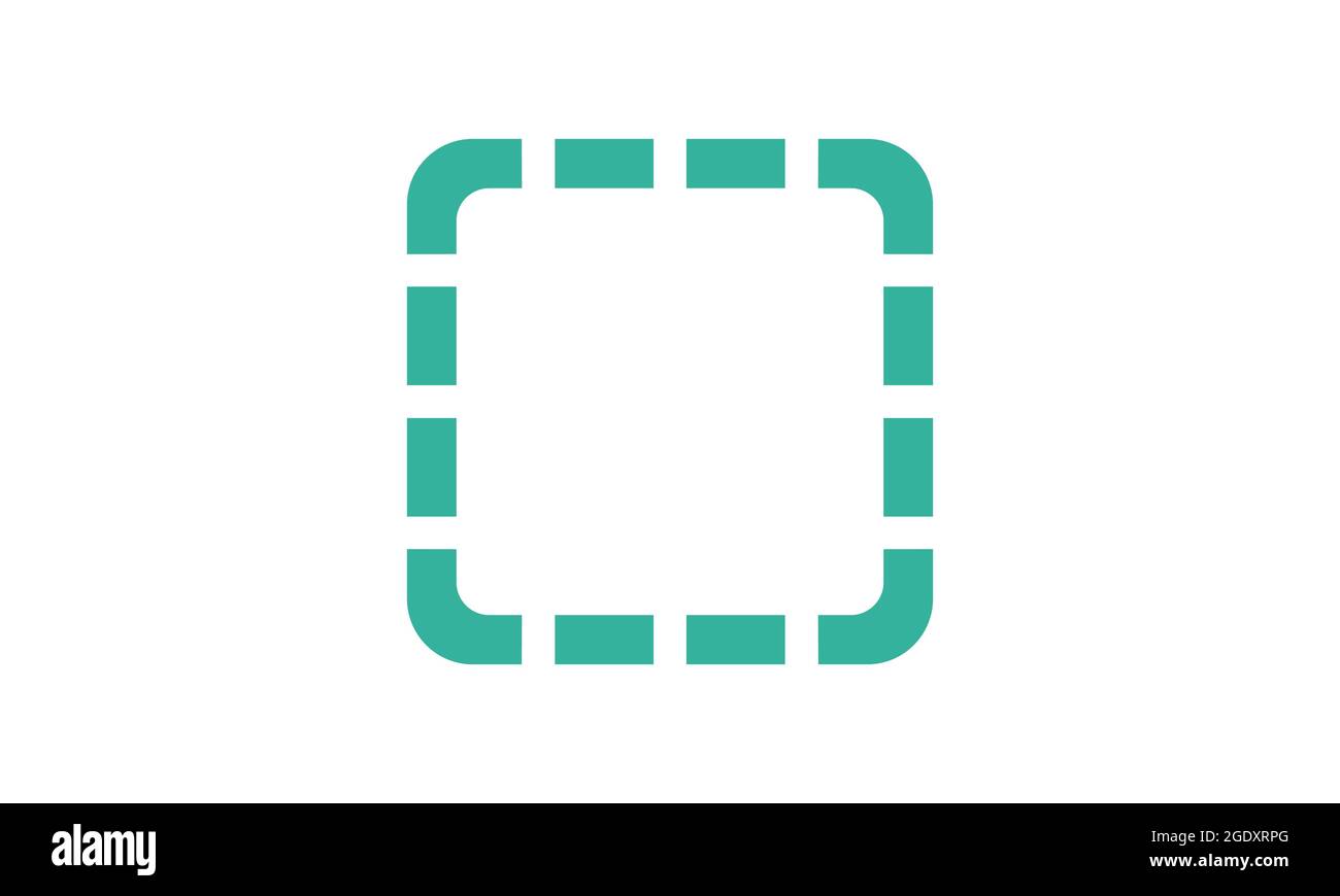 rettangolo, icona dello strumento rettangolo Illustrazione Vettoriale