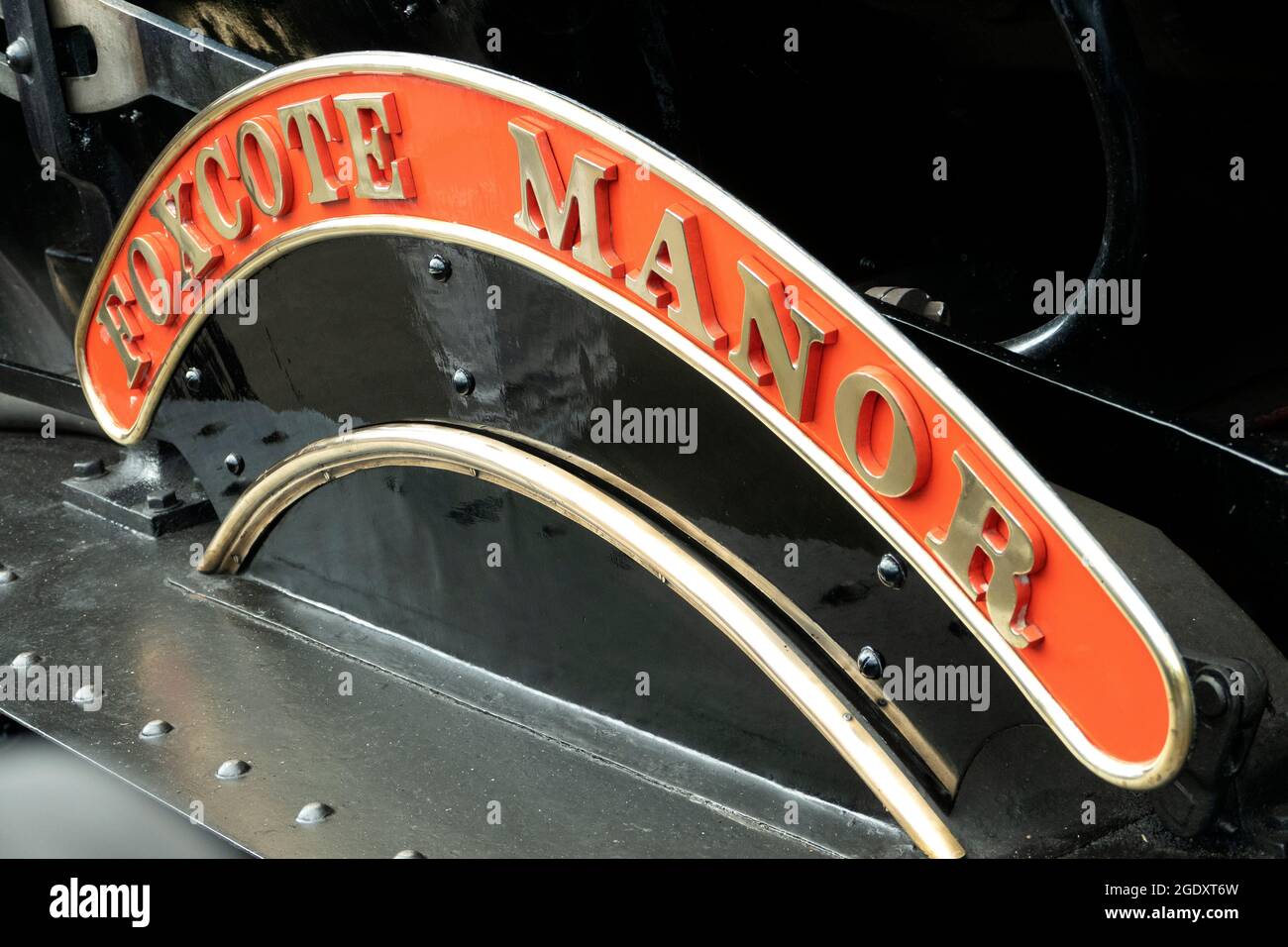 The West Somerset Steam Express 14/8/2021. Tirato dal maniero Foxcote. Foto Stock