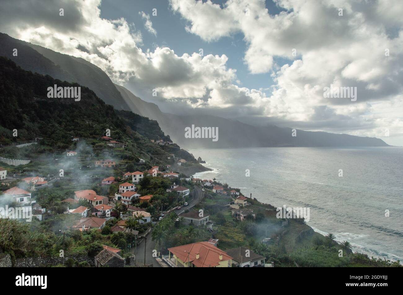 Isola di Madeira costa Foto Stock