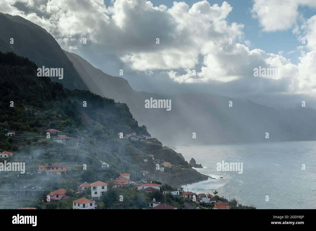 Isola di Madeira costa Foto Stock