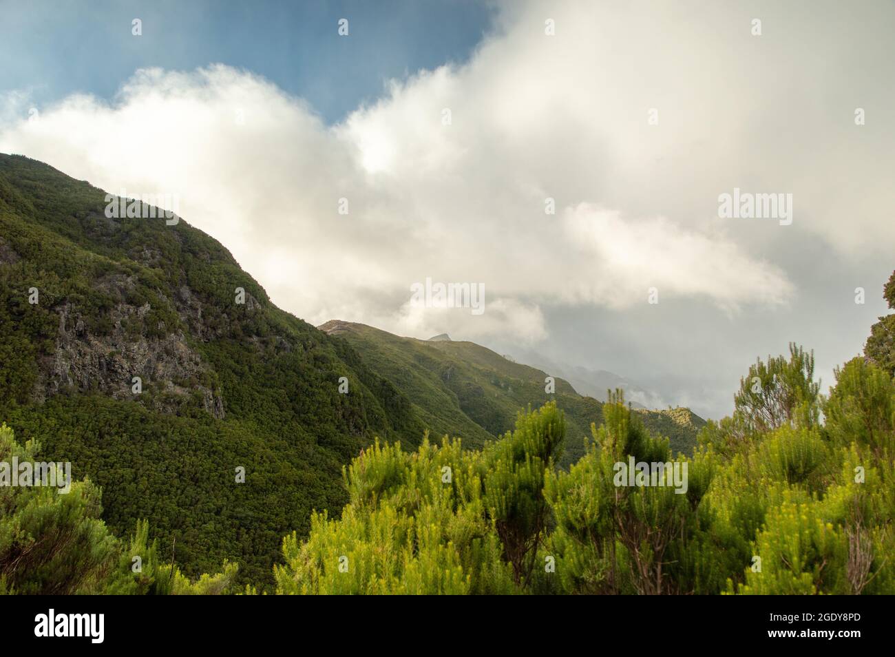 Vista sulle montagne della Maderia Foto Stock