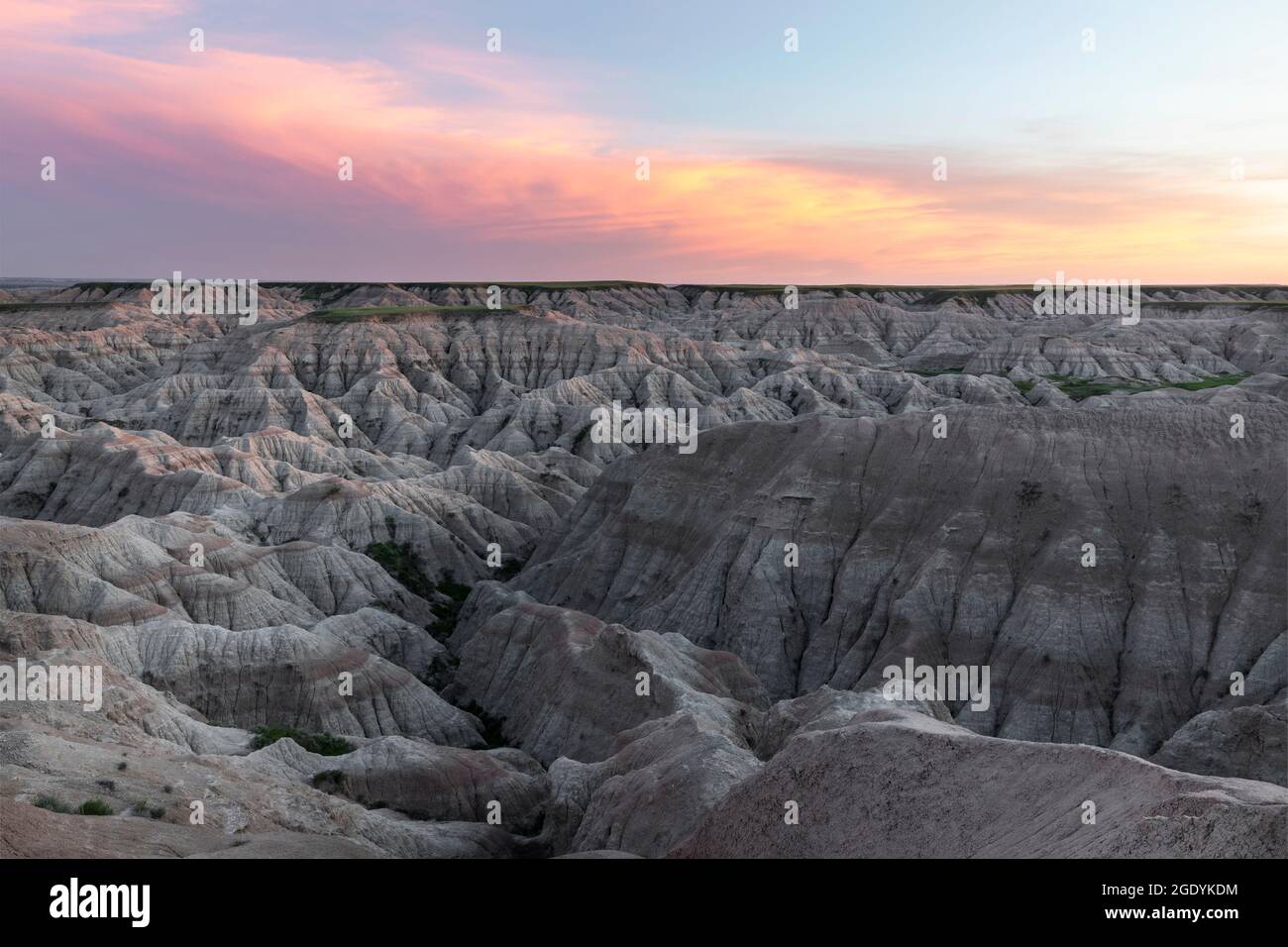 SD00466-00....SOUTH DAKOTA - Alba a Big Badlands si affacciano nel Badlands National Park. Foto Stock