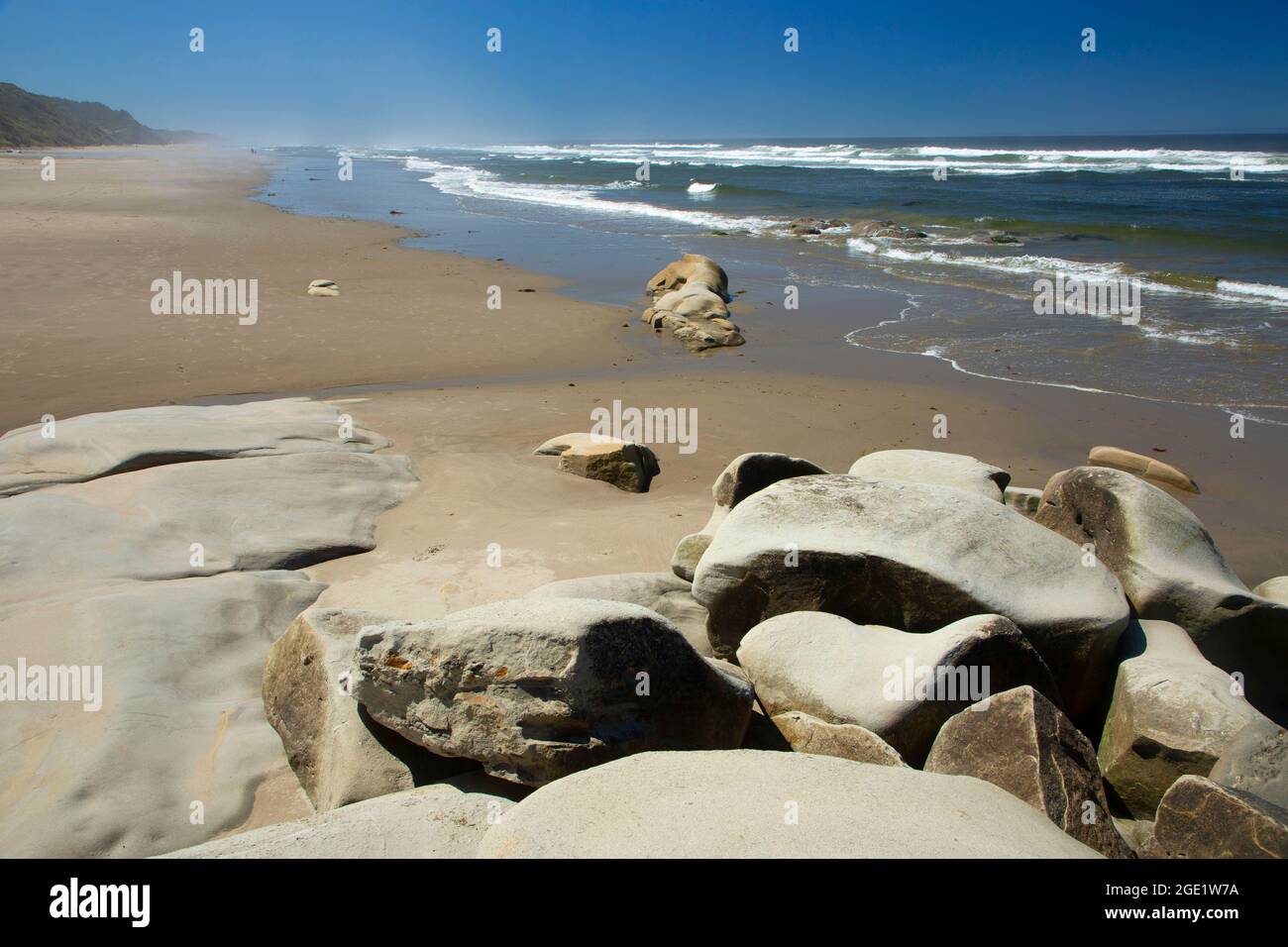 Spiaggia, Seven Devils state Park, Oregon Foto Stock