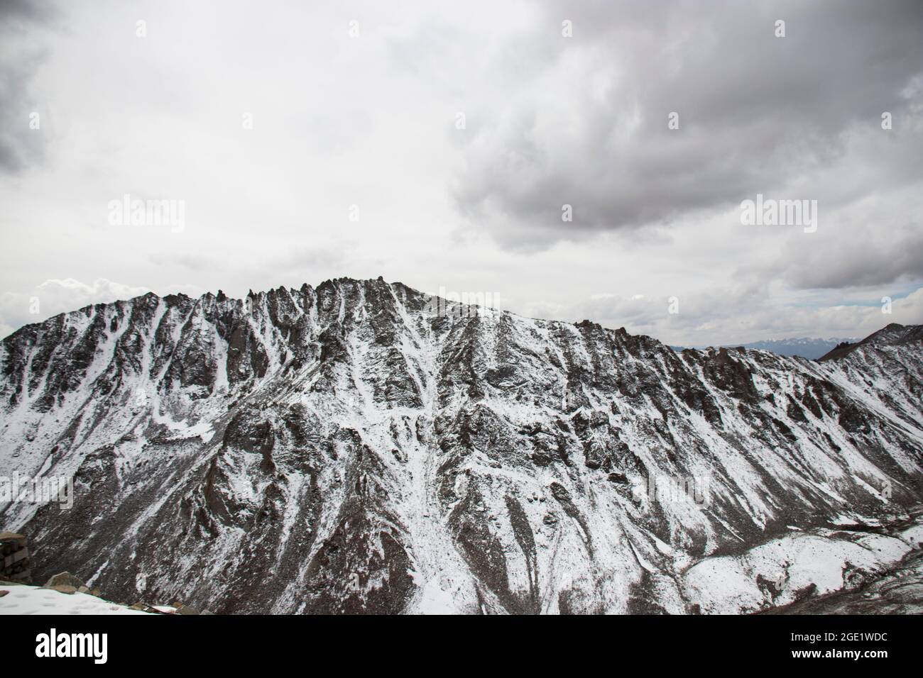 Snowy Hill in Asia Foto Stock