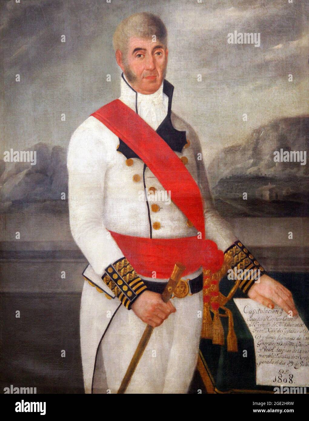 Francisco Javier CastañosOlavide, 1° duca di Bailén (22 aprile 1758 – 24 settembre 1852) generale e politico spagnolo che eccelle durante le Guerre rivoluzionarie francesi e le Guerre Napoleoniche. Foto Stock