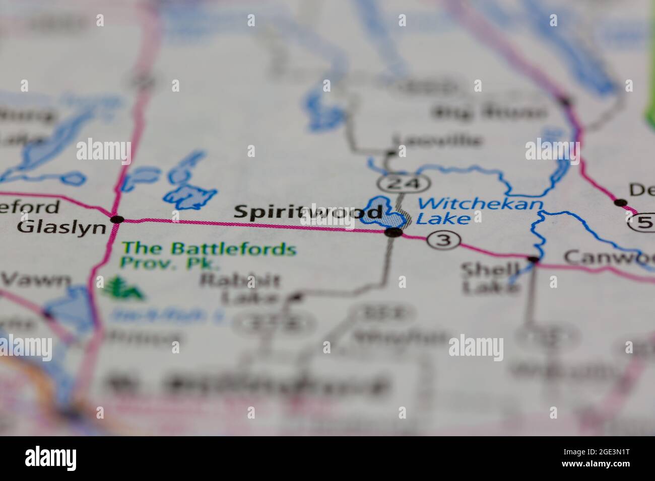 Spiritwood Mappa Immagini E Fotografie Stock Ad Alta Spiritwood Canada Su Una Mappa Stradale O Su Una Mappa Geografica 2ge3n1t 