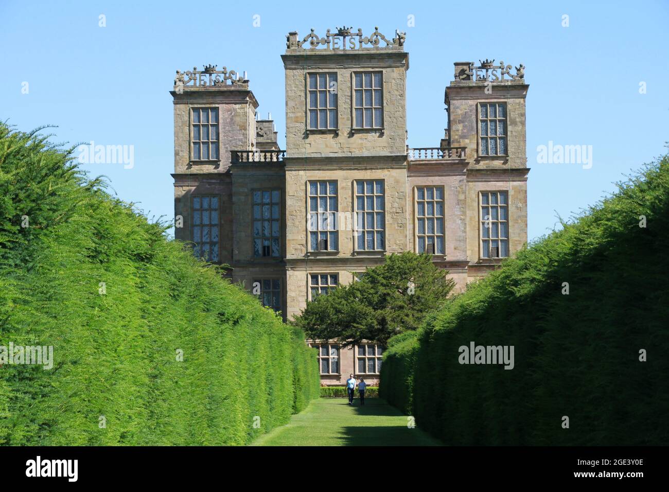 Hardwick Hall, Derbyshire, Regno Unito Foto Stock