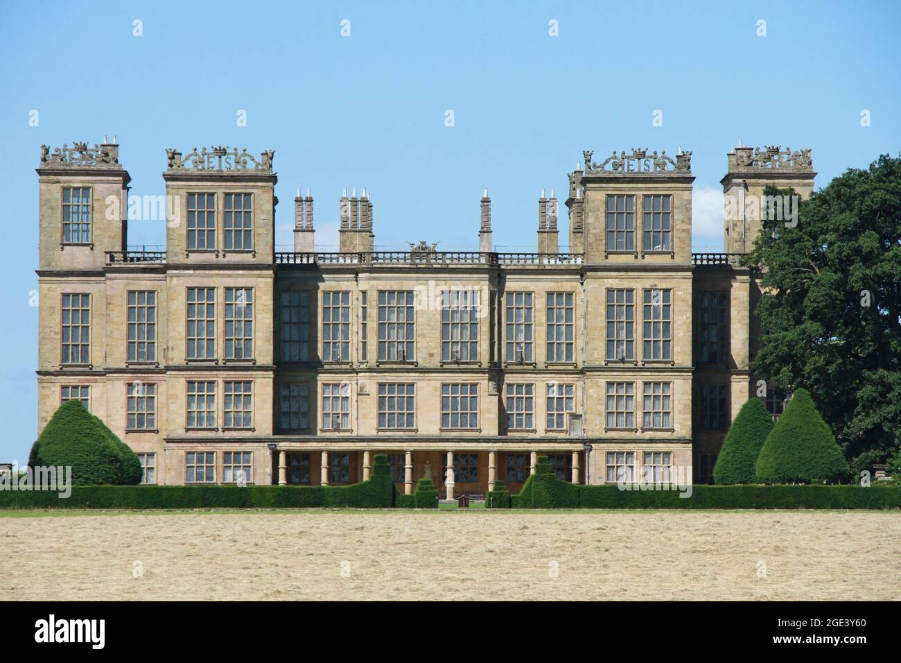 Hardwick Hall, Derbyshire, Regno Unito Foto Stock