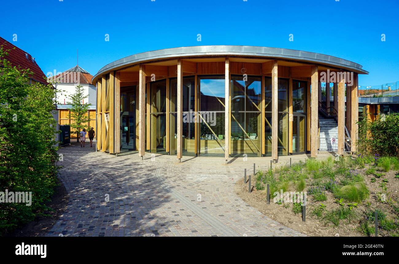 Il nuovo Museo Hans Christian Andersen di Odense, progettato dall'architetto giapponese Kengo Kuma Foto Stock