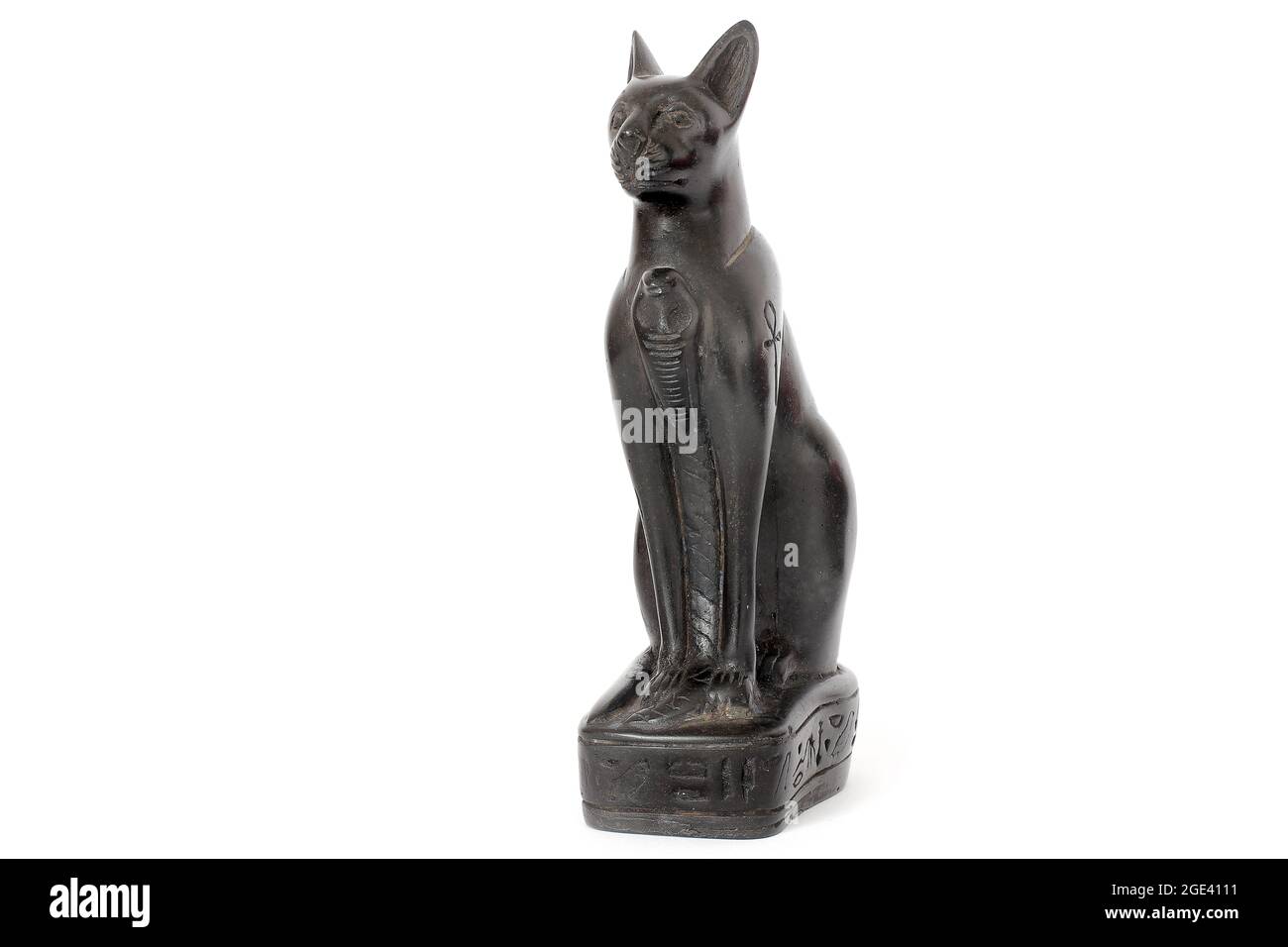 Figurine del tema egiziano su uno sfondo bianco Foto Stock