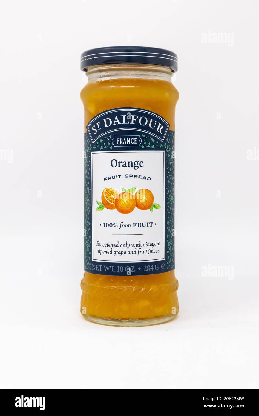 St Dalfour - frutta arancione spalmata Foto Stock