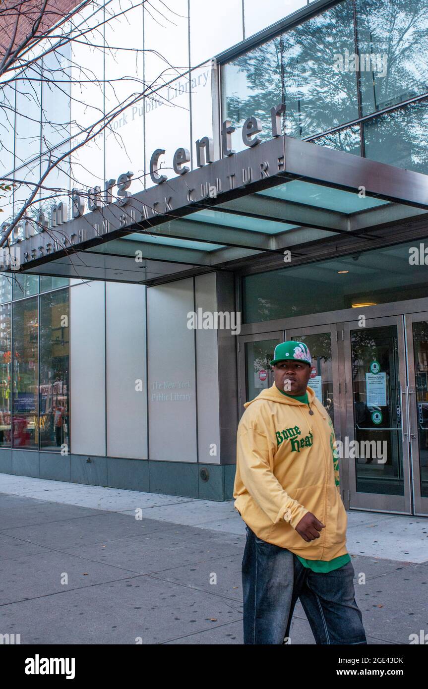 Schomburg Centro per la ricerca nella cultura nera è una libreria di ricerca della Biblioteca Pubblica di New York in Harlem Foto Stock