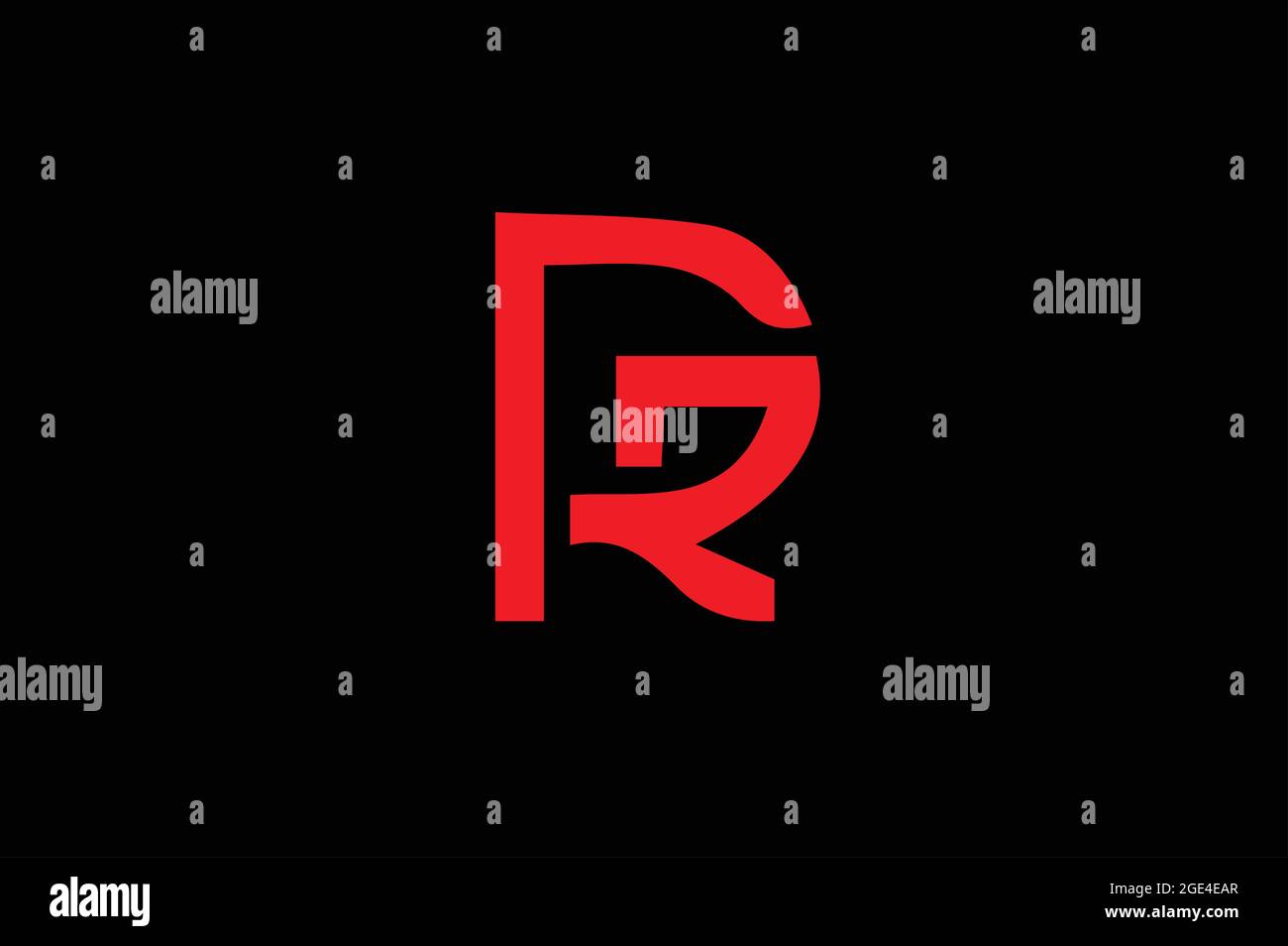 Logo alfabetico AE o EA di base Illustrazione Vettoriale
