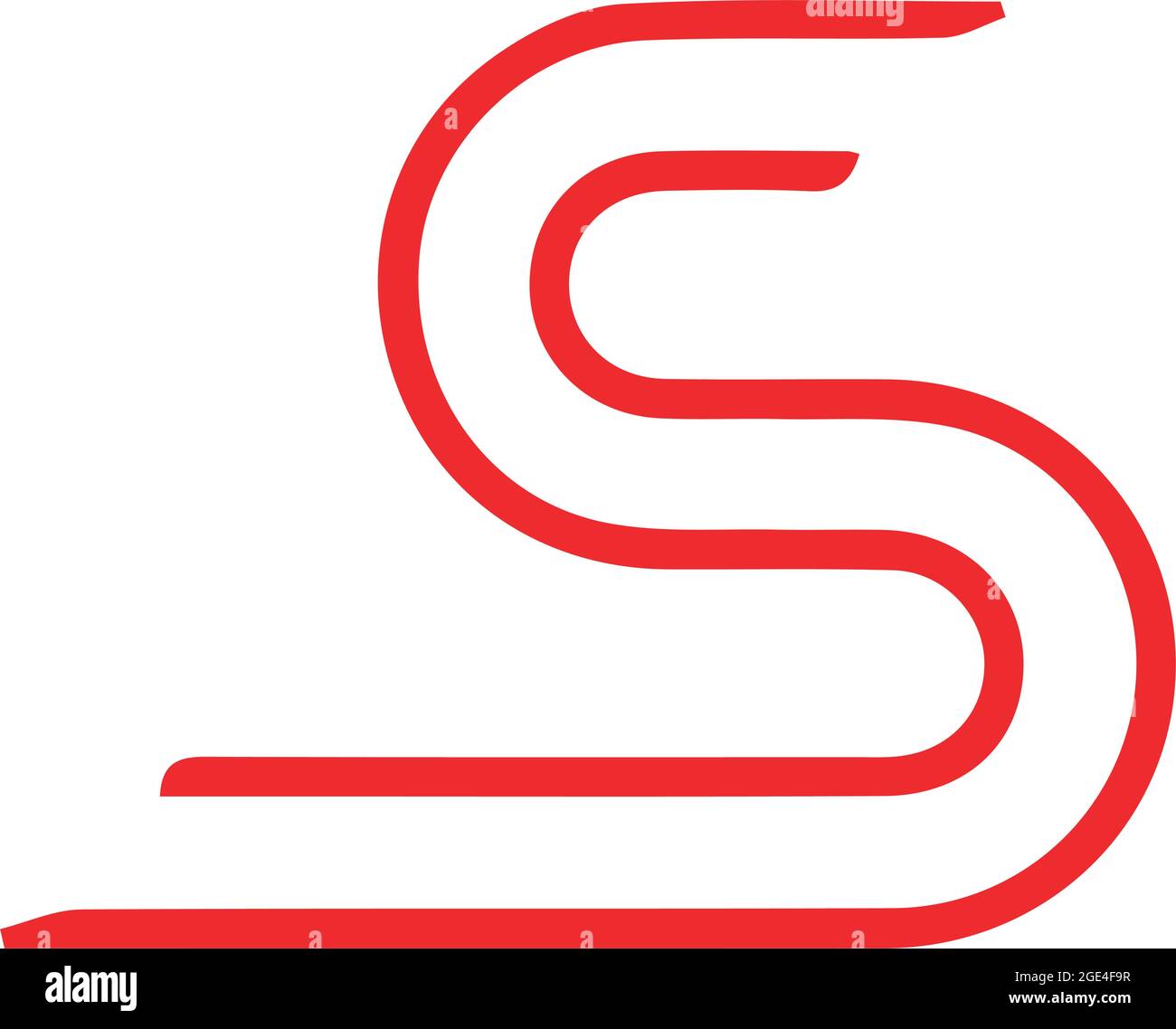 Design combinato logo B adatto per un'azienda - Vector Illustrazione Vettoriale