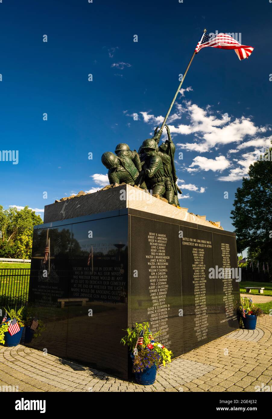 Nazionale di Iwo Jima Memorial   Newington, Connecticut, Stati Uniti d'America Foto Stock