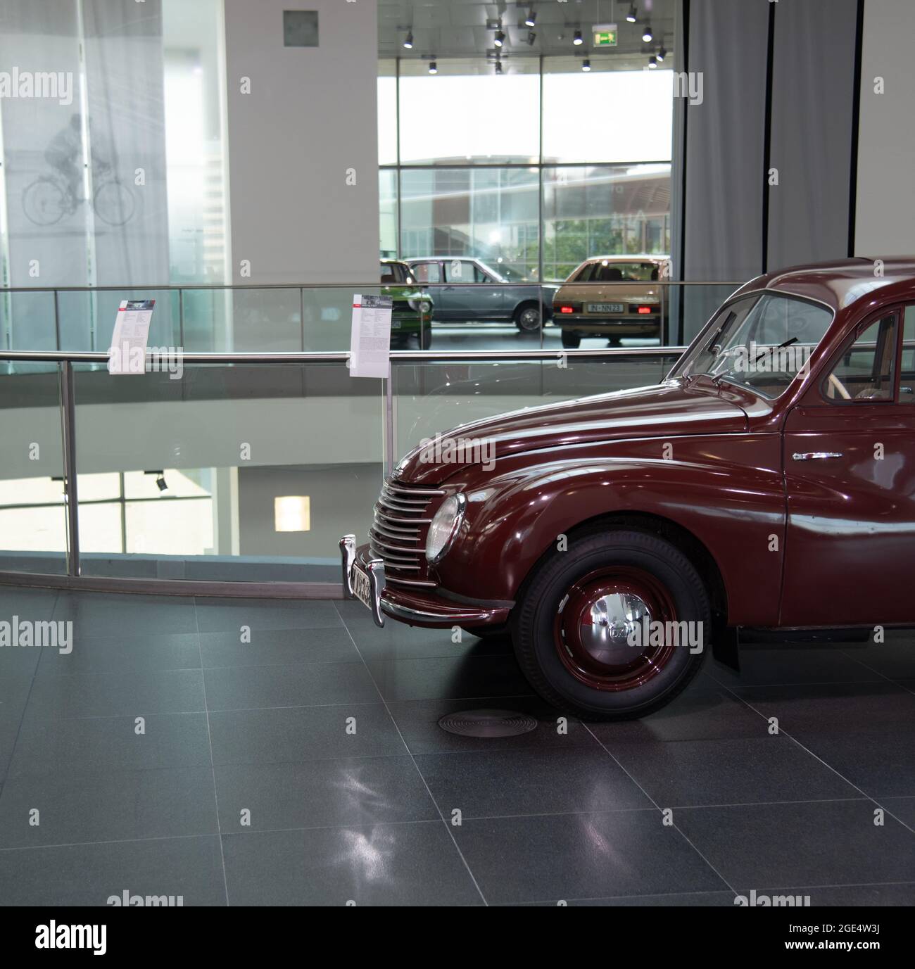 Auto Union-DKW con un motore a due tempi di Audi Museum Mobile, Ingolstadt Germania Foto Stock