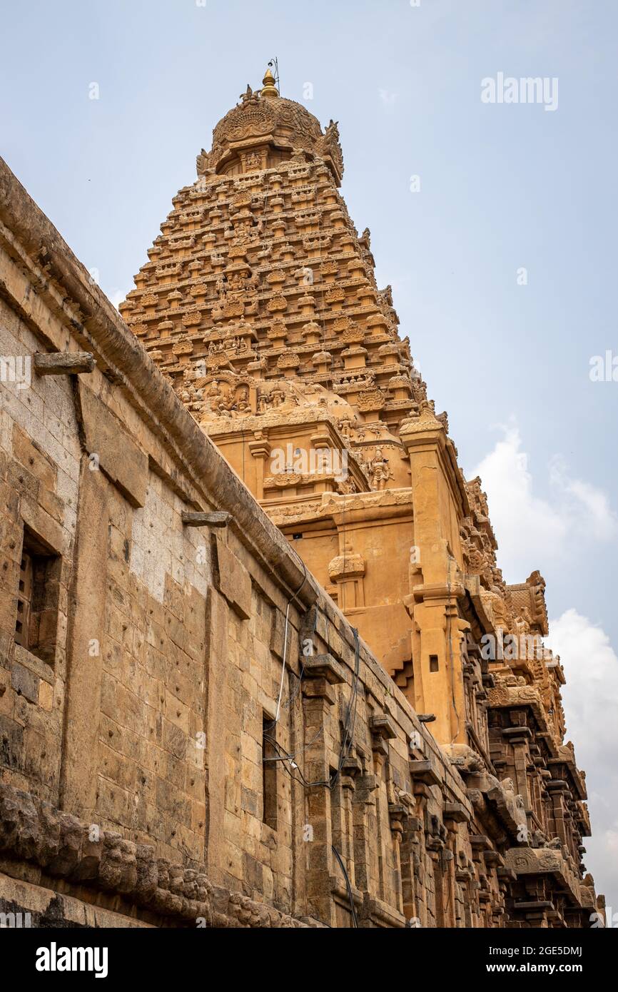 Tempio di Brihadeeswara, Thanjavur Foto Stock