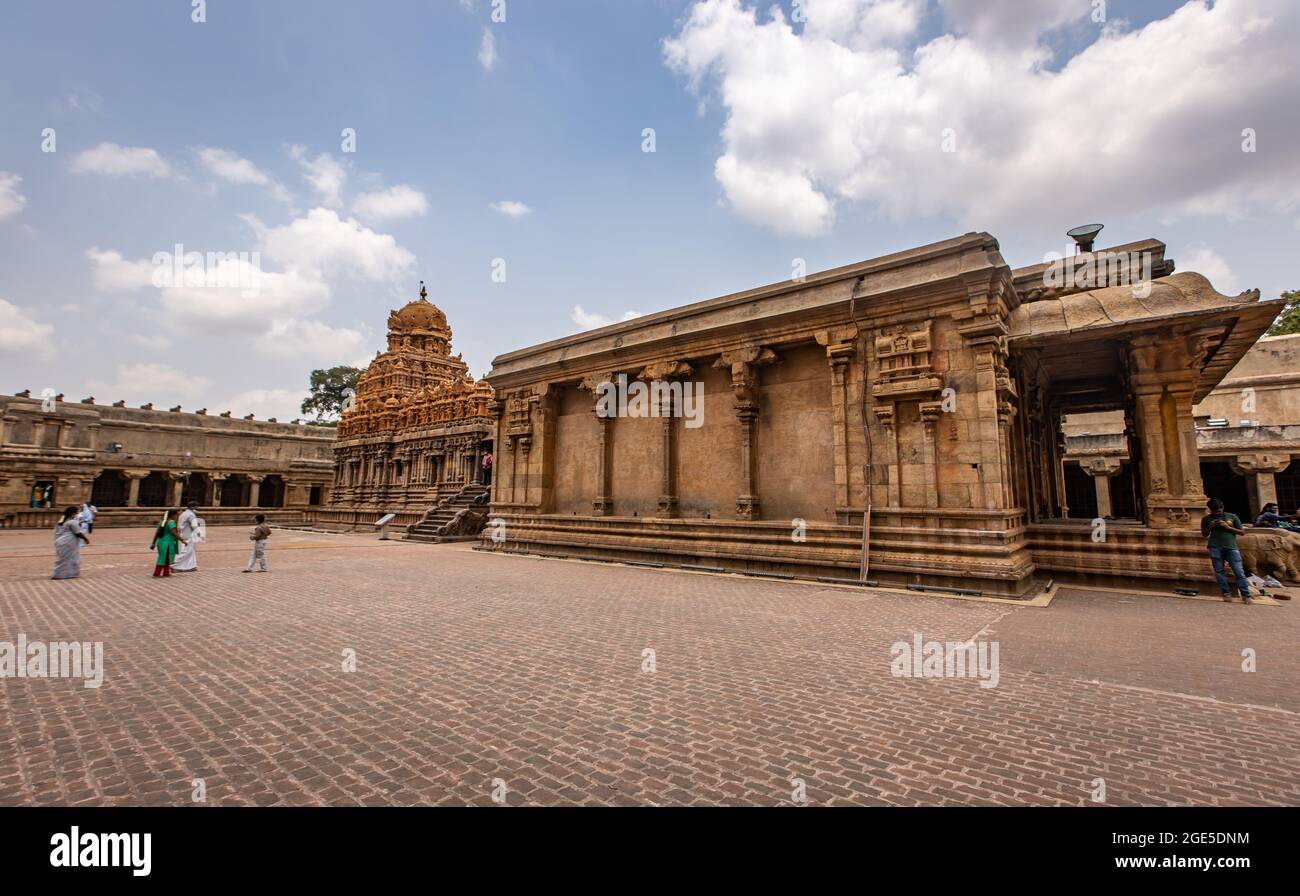 Tempio di Brihadeeswara, Thanjavur Foto Stock