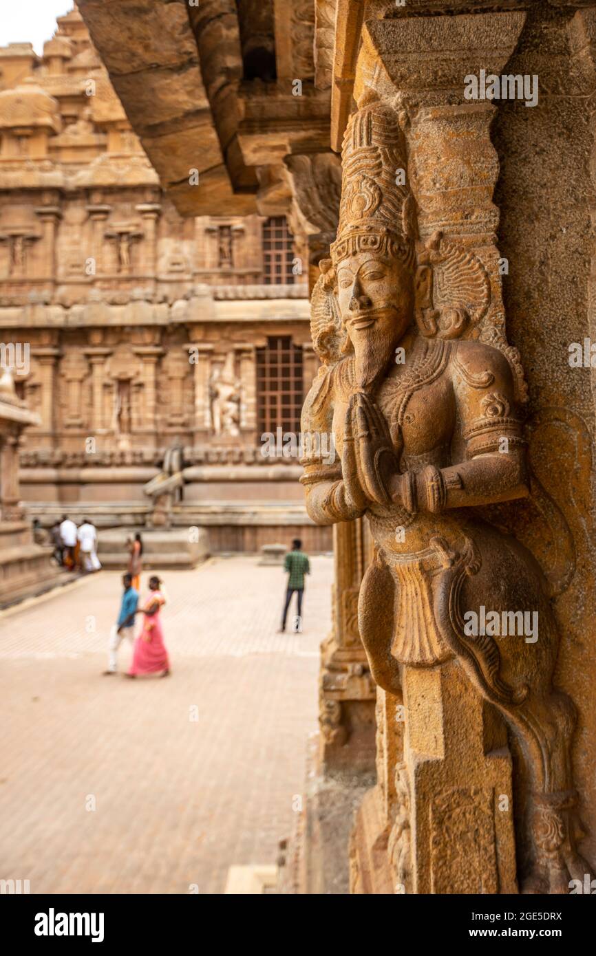 Tempio di Brihadeeswara, Thanjavur Foto Stock