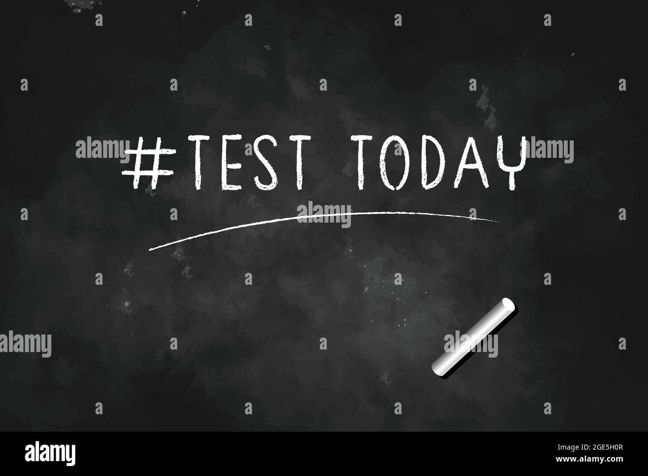 Hash tag N. Test oggi scritto con gesso sulla lavagna icona logo disegno vettoriale illustrazione Illustrazione Vettoriale