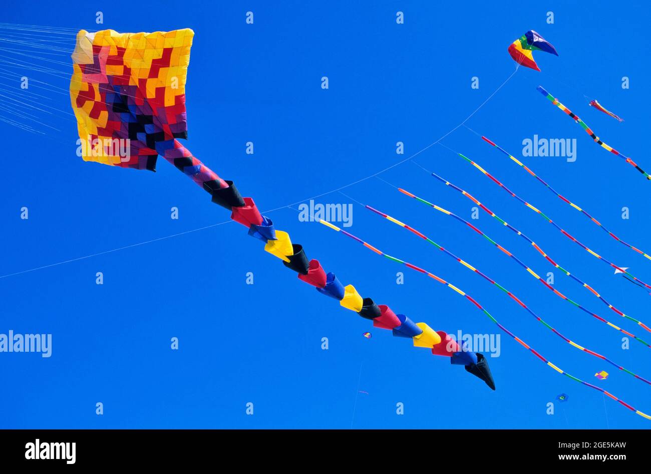 FRANCIA, FESTIVAL DEGLI AQUILONI, AQUILONI SENZA STRUTTURA Foto Stock