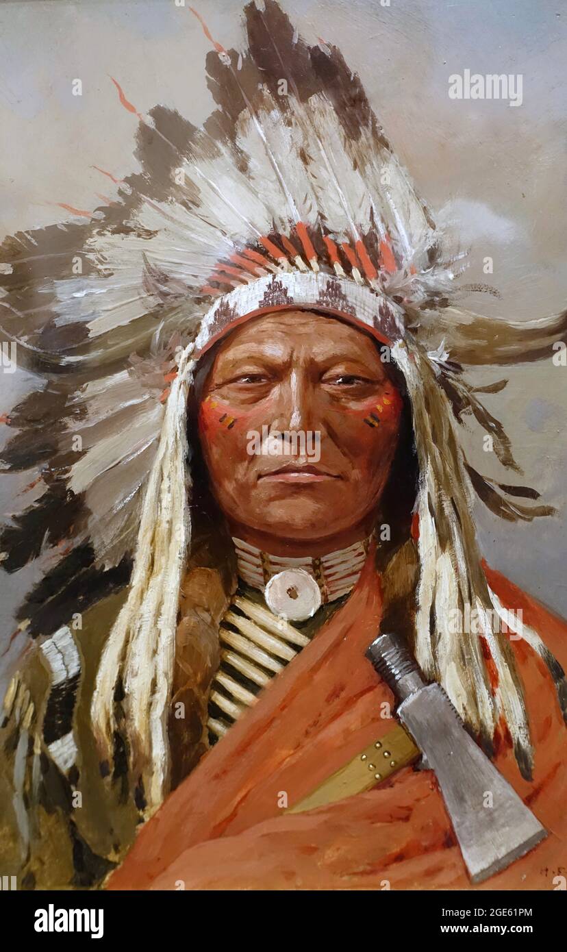 Henry Farny opera intitolata Sitting Bull - 1899 Foto Stock