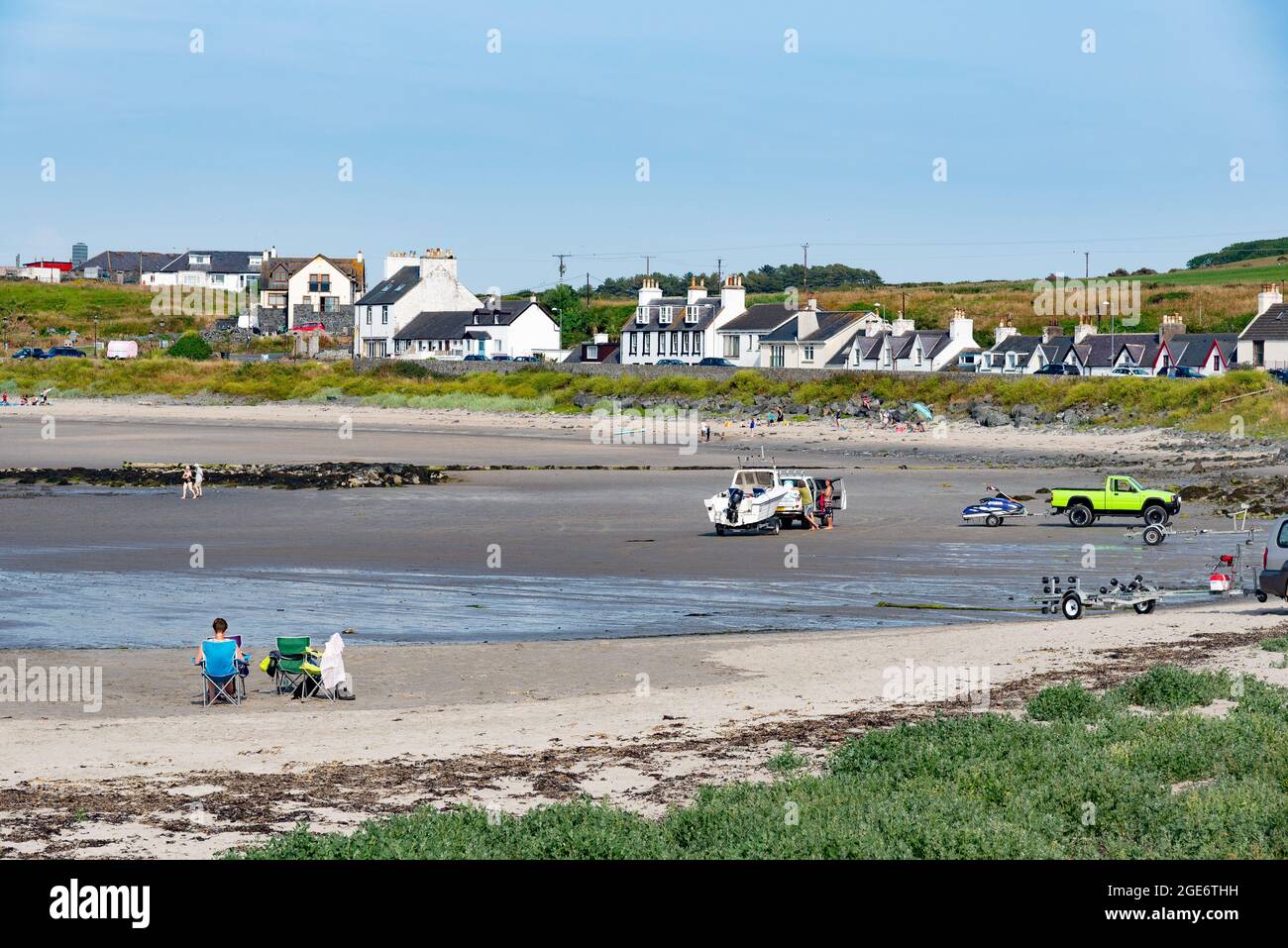 Port Logan, Stranraer, Dumfries e Galloway. Foto Stock