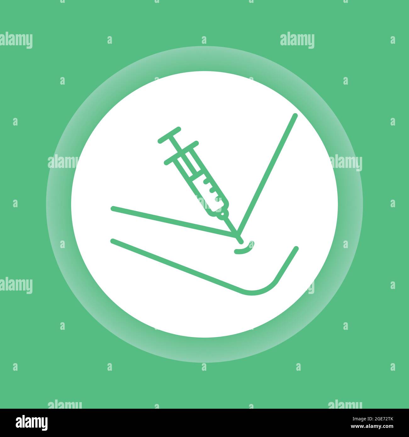Icona della linea colorata del test del sangue. Elemento vettoriale isolato. Pittogramma per pagina web, app mobile, promo Illustrazione Vettoriale