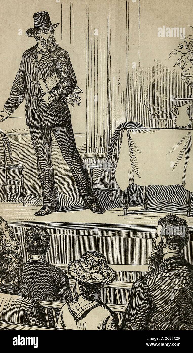 Come sviluppato durante il processo di Charles Guiteau, assassino del presidente James Garfield, una volta ha iniziato una lezione a Boston, ma ha lasciato in disgusto, perché il pubblico era troppo sottile Foto Stock