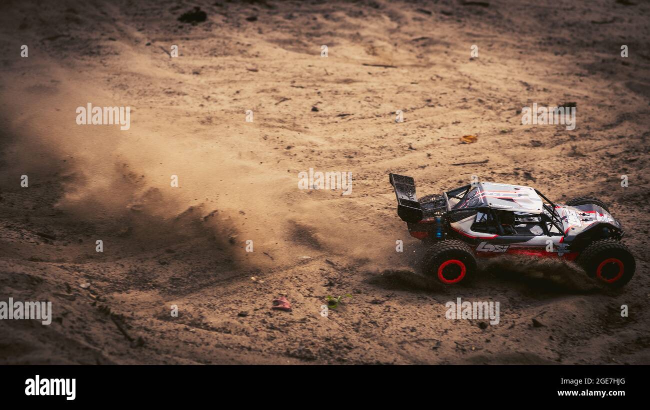 voiture de course, téléguidé, auto da corsa, auto con telecomando Foto Stock