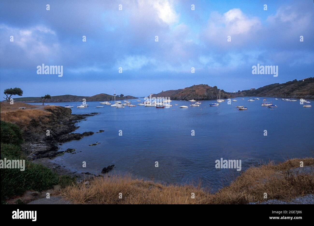 Port Lligat, Costa Brava, Alt Empordà comarca, Catalogna, Spagna Foto Stock