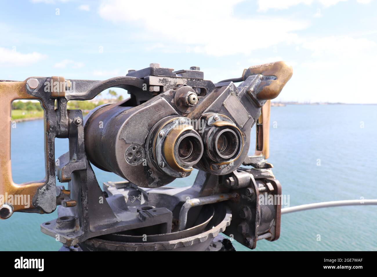 Binocolo USS Bowfin Foto Stock