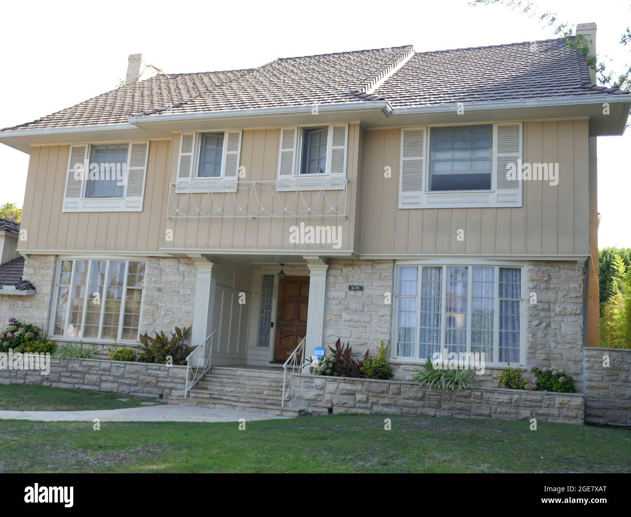 Beverly Hills, California, USA 13 Agosto 2021 UNA visione generale dell'atmosfera dell'ex casa/casa di attrice Lana Turner al 619 N. Canon Drive il 13 Agosto 2021 a Beverly Hills, California, USA. Foto di Barry King/Alamy Stock foto Foto Stock