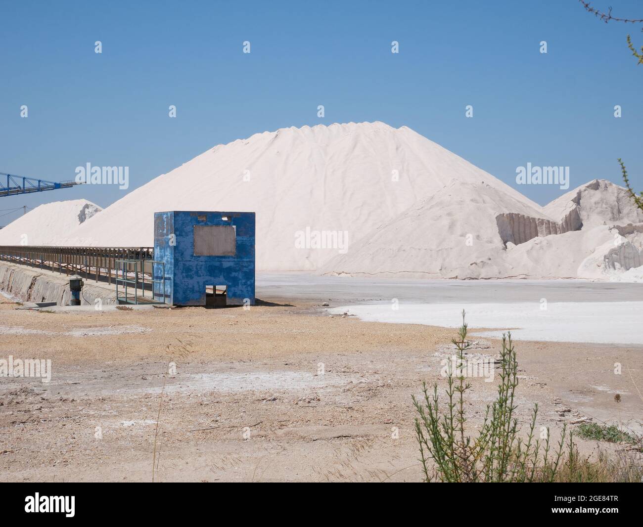 Produzione di sale ad Alicante, Spagna Foto Stock