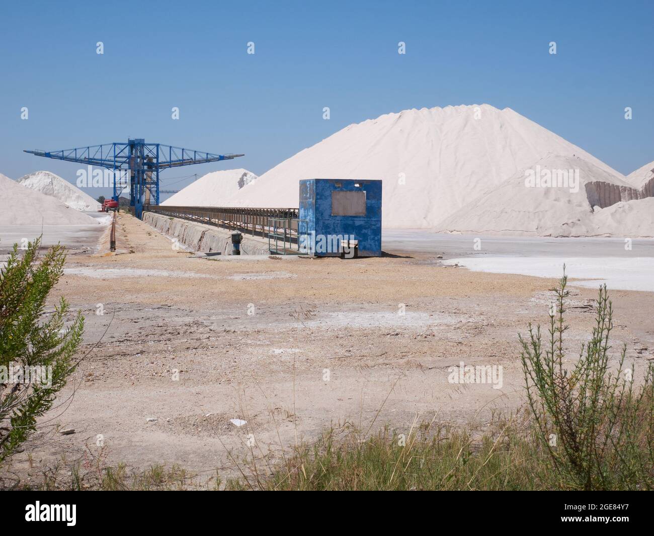 Produzione di sale ad Alicante, Spagna Foto Stock