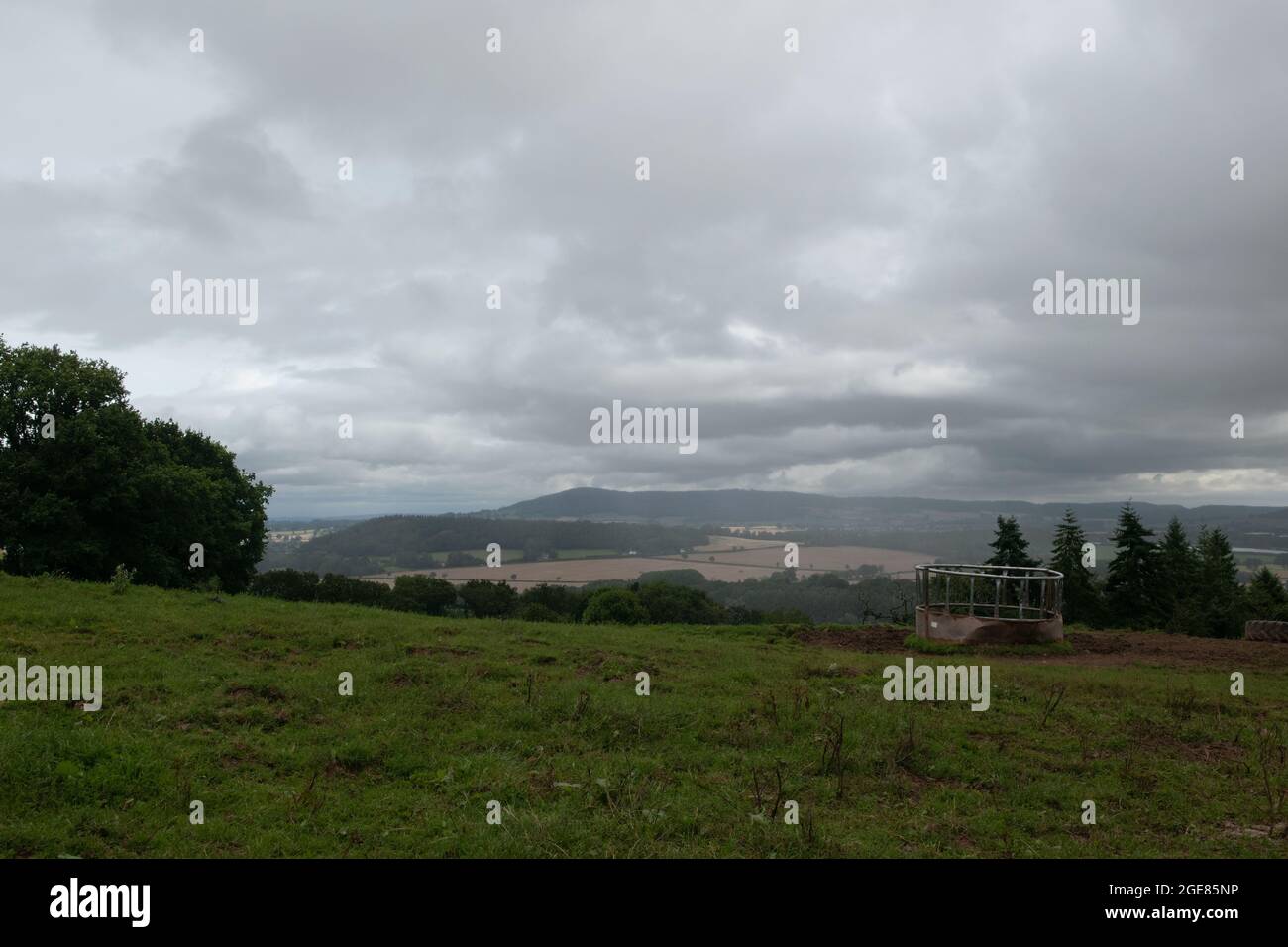 Merbach Hill, Herefordshire, Regno Unito Foto Stock