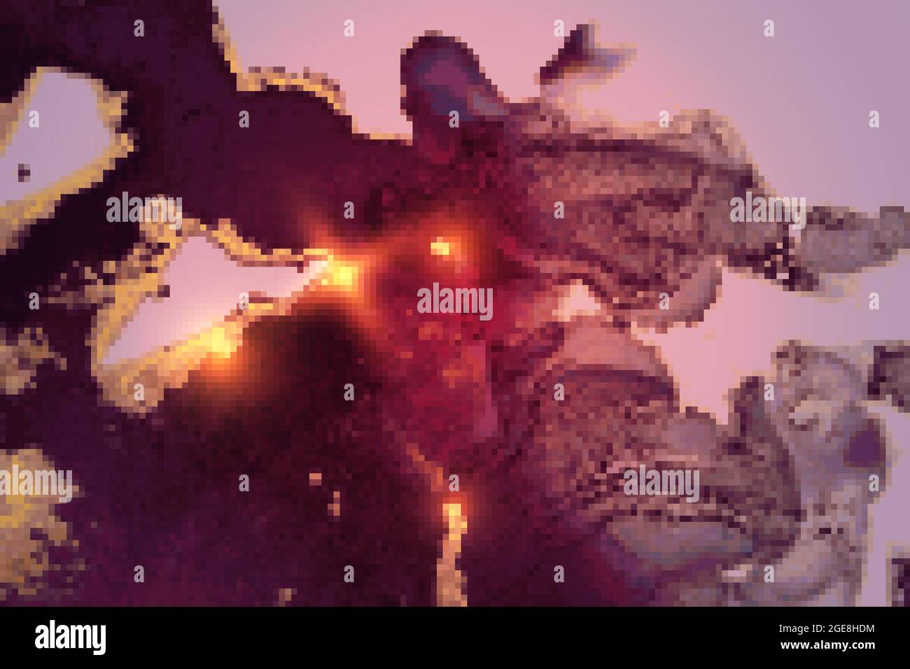 Disegno astratto di inchiostro a base di alcol viola, rosa e oro fluido con texture in marmo Illustrazione Vettoriale