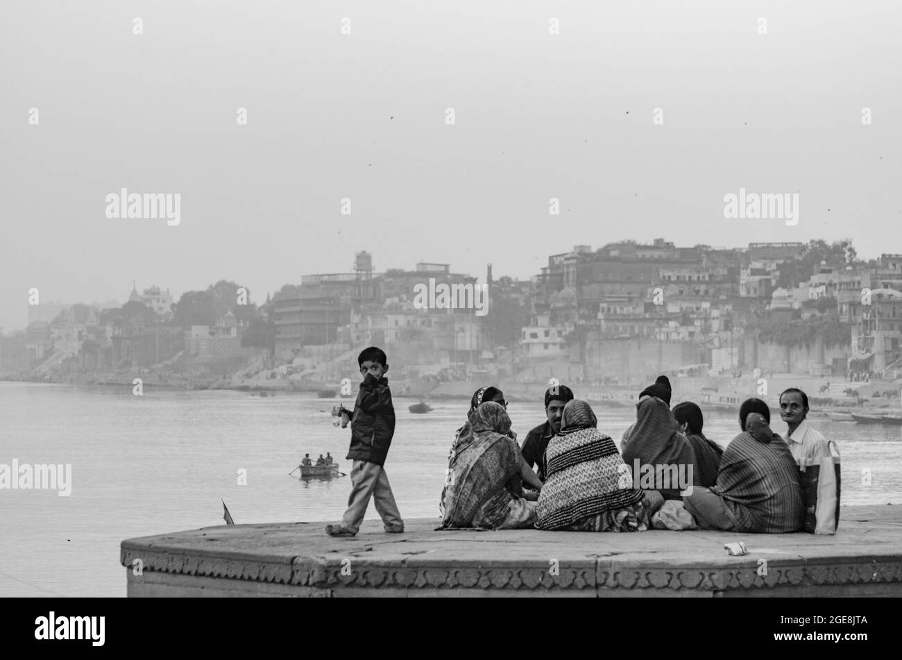 Città Santa di Varanasi India Foto Stock