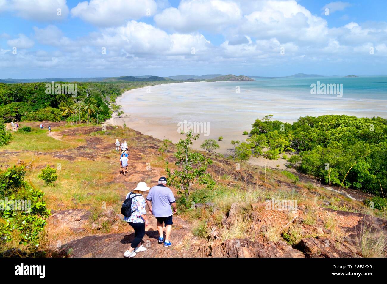 Passeggiata turistica a Cape York Peninsula, Queensland, Australia Foto Stock