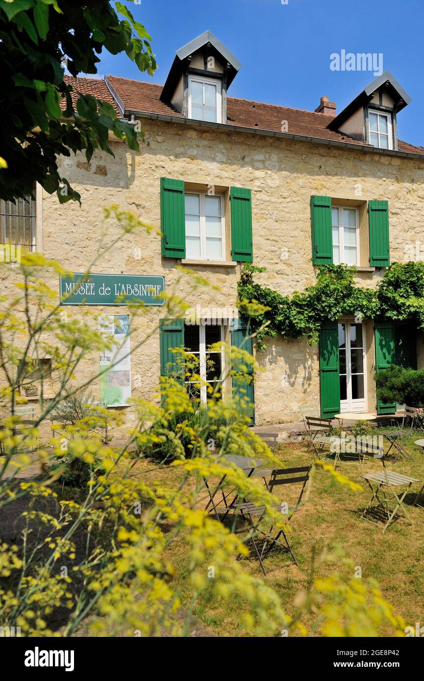 FRANCIA, VAL D'OISE (95) AUVERS-SUR-OISE, MUSEO D'ABSINTHE Foto Stock