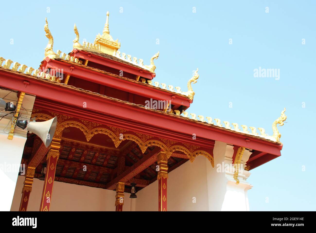 Tempio buddista (PHA That Luang) a Vientiane (Laos) Foto Stock