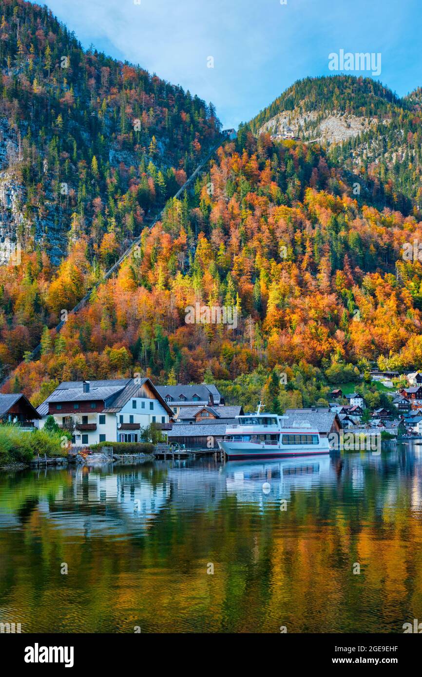 Hallstatt village, Austria Foto Stock
