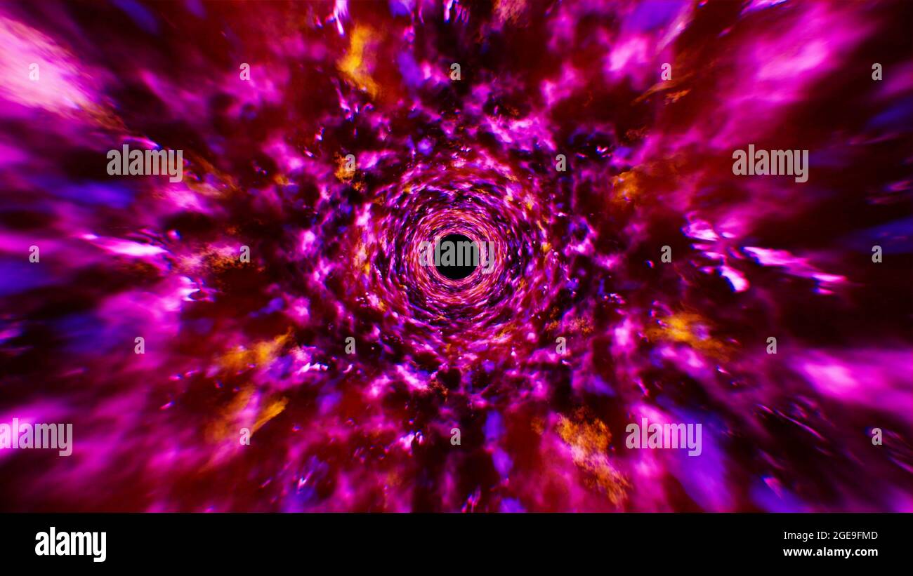 Tre colori fuoco esplosione sfondo Foto Stock