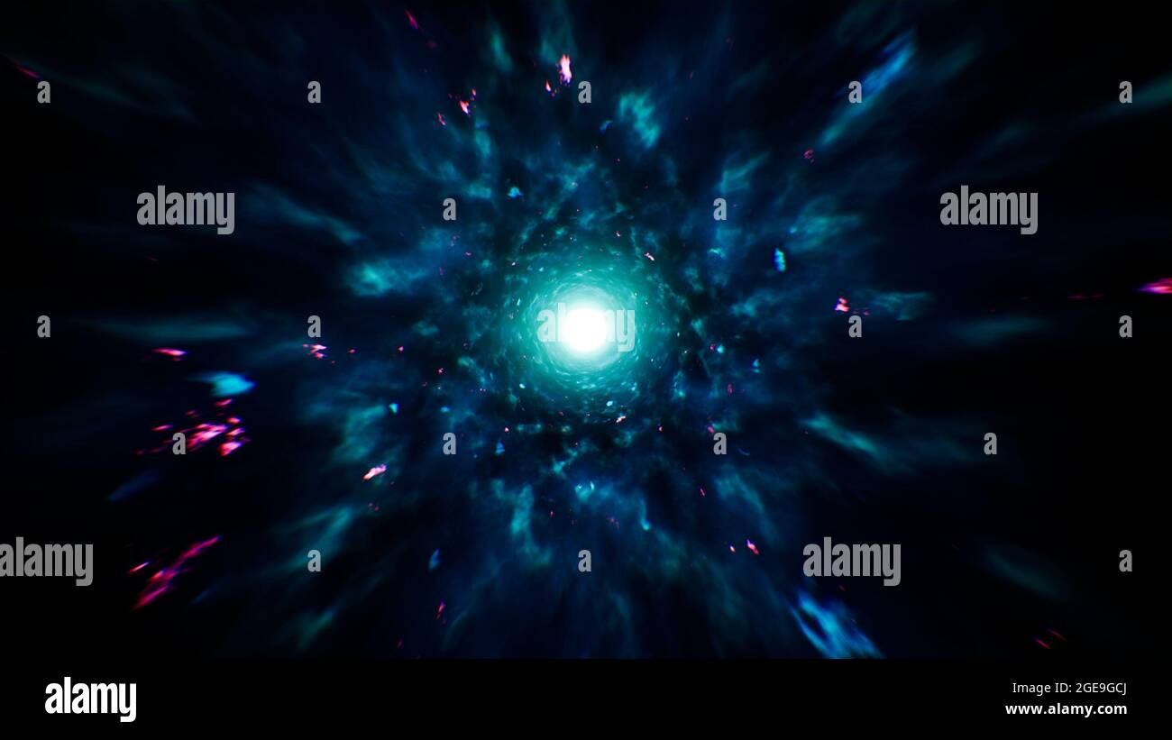 Energia dimensione colore ciano Foto Stock